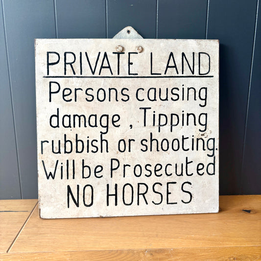 Hand painted farm sign