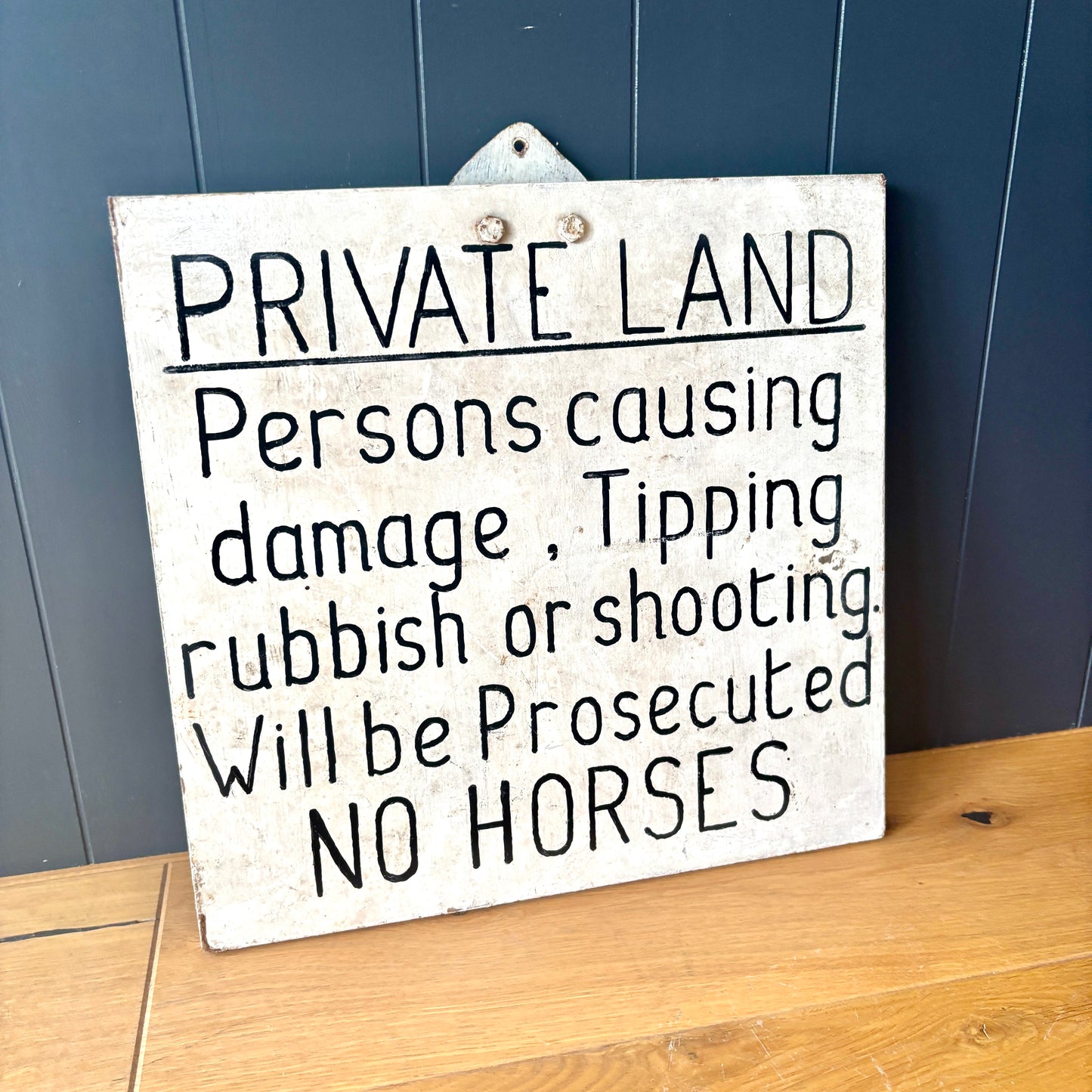 Hand painted farm sign