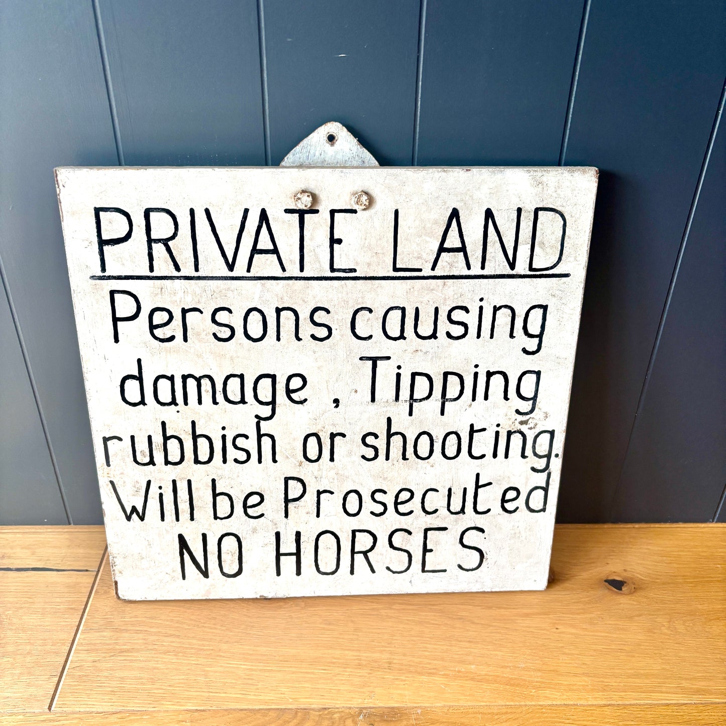 Hand painted farm sign