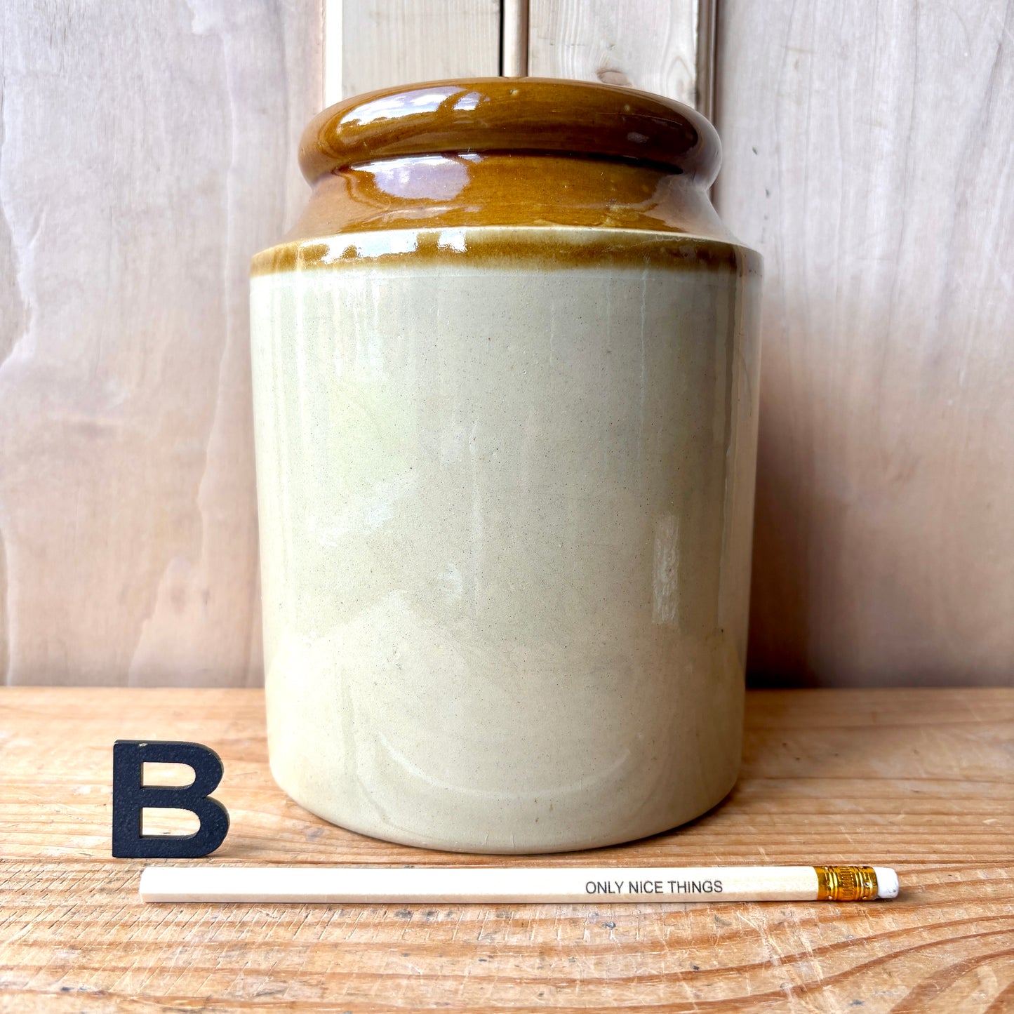 Vintage stoneware jars
