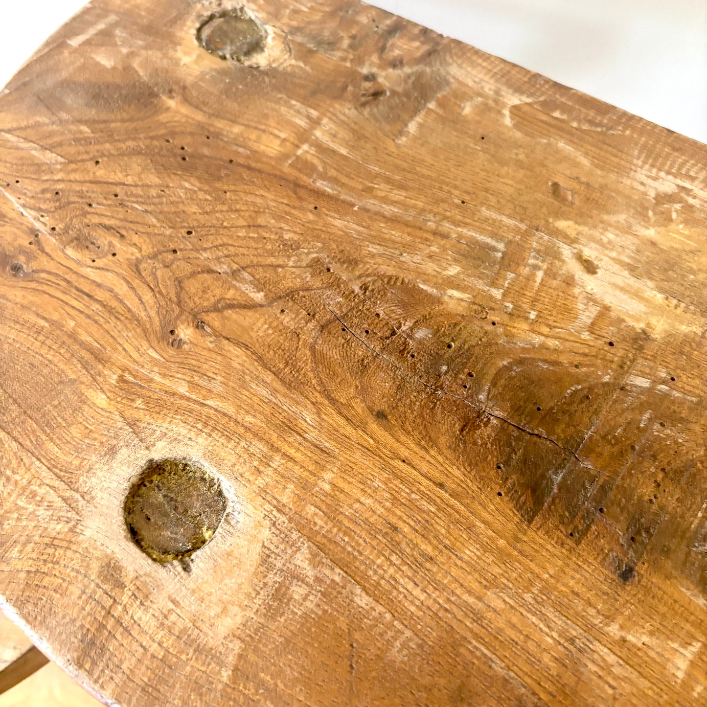 Vintage French Rustic Tripod Stools