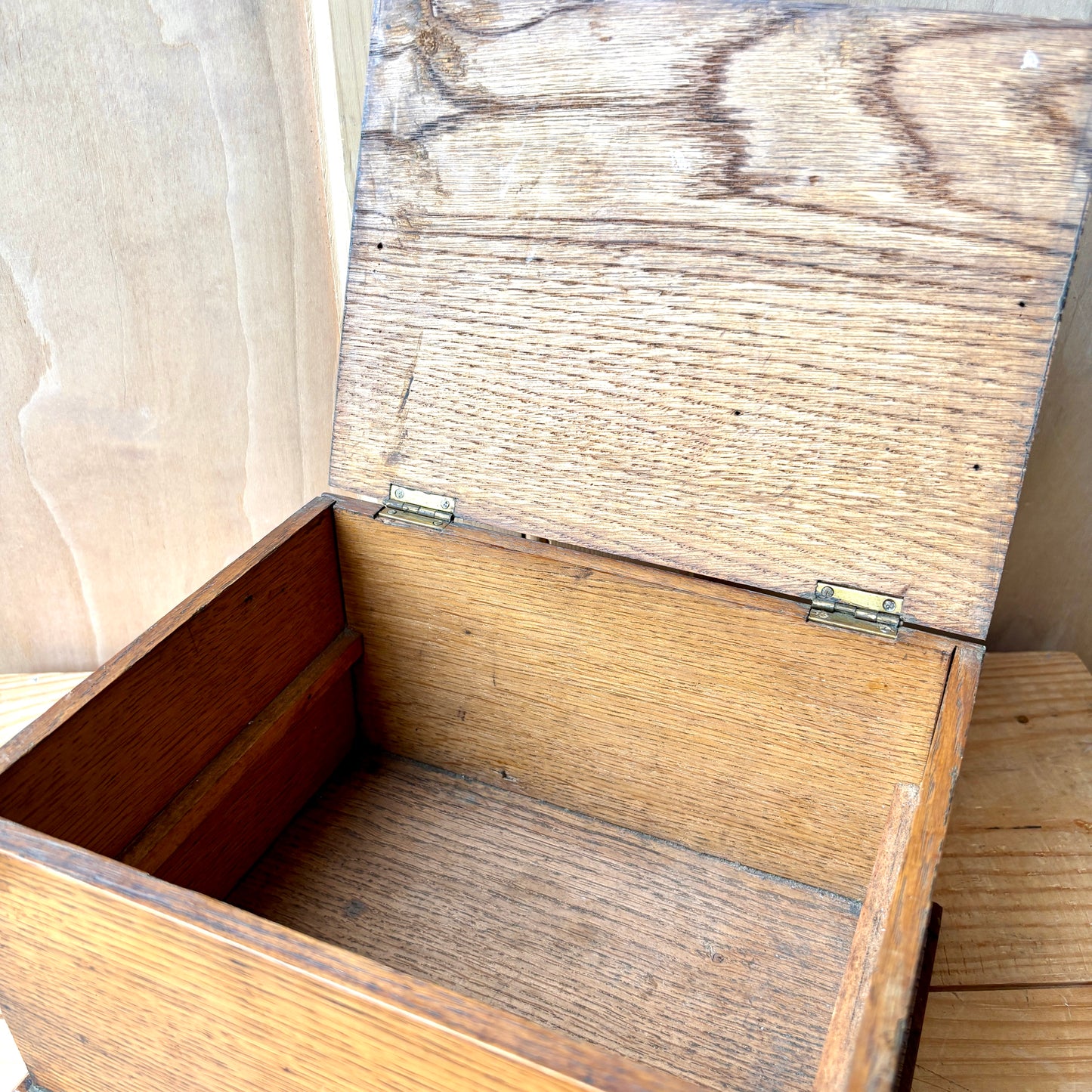Vintage Oak wooden box