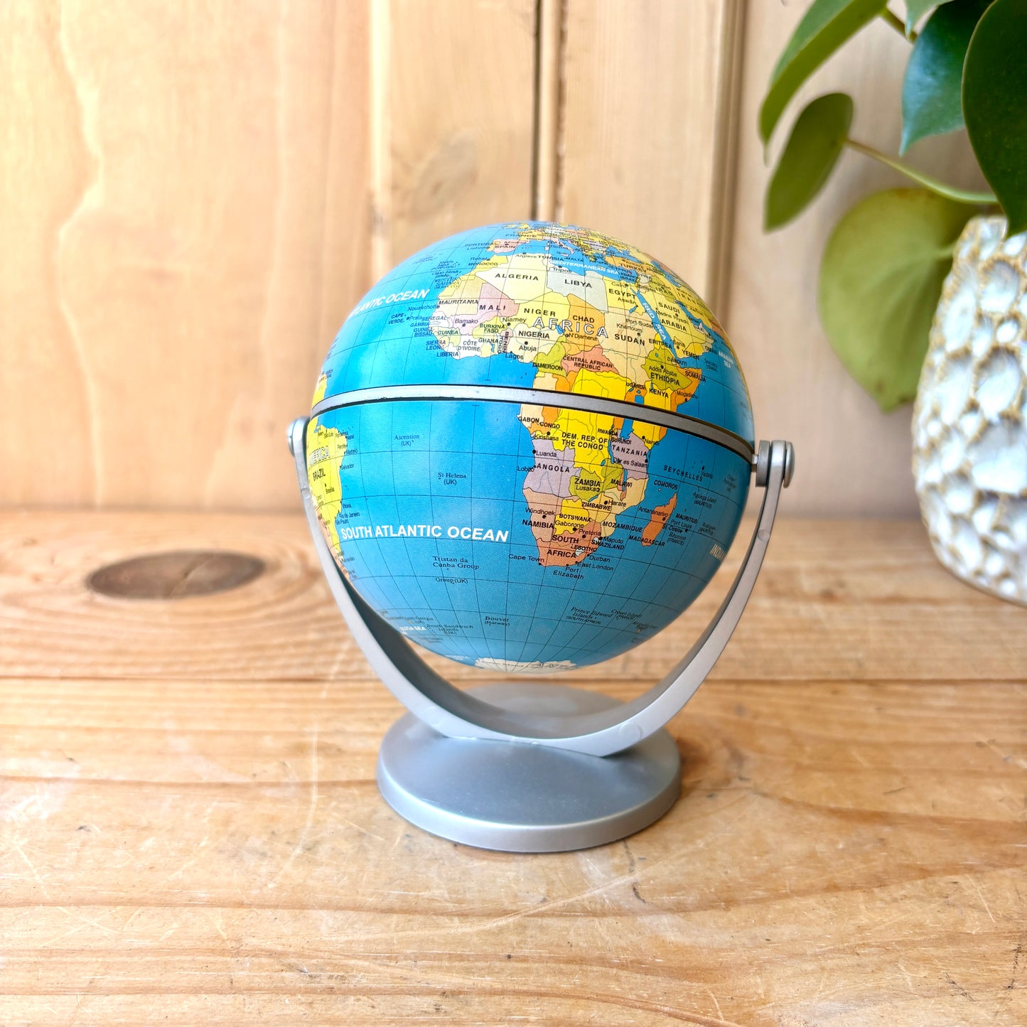 Small Vintage Plastic Globe