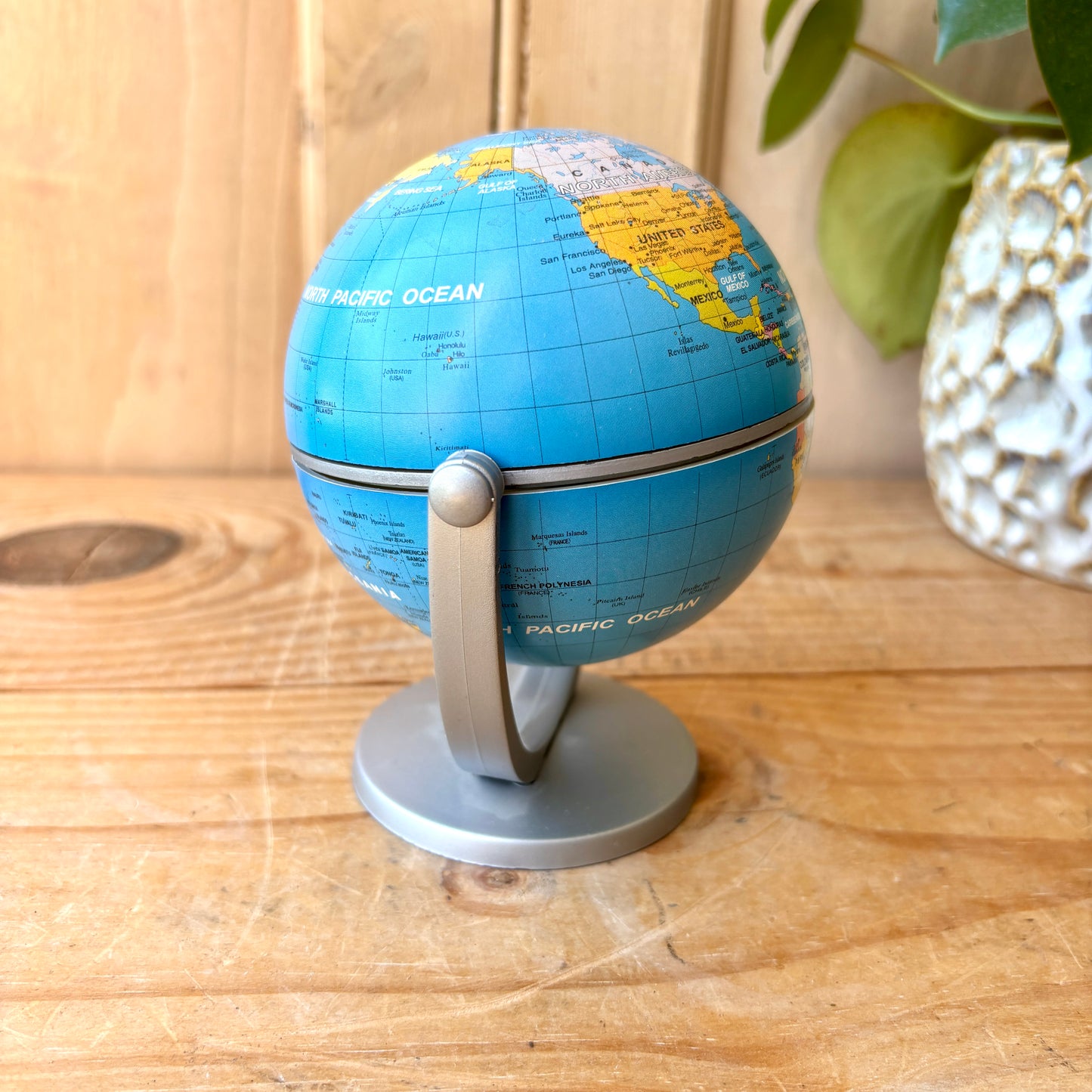Small Vintage Plastic Globe