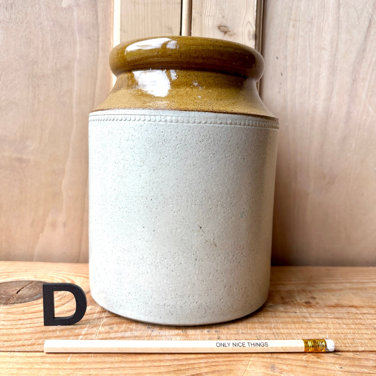 Vintage stoneware jars