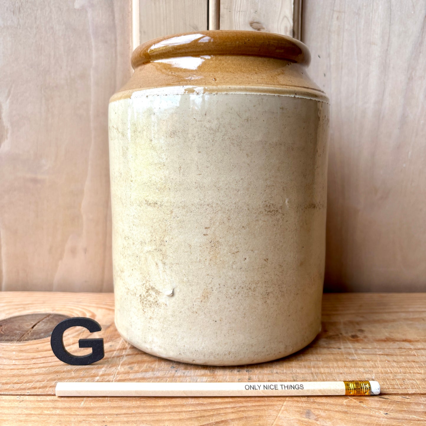 Vintage stoneware jars