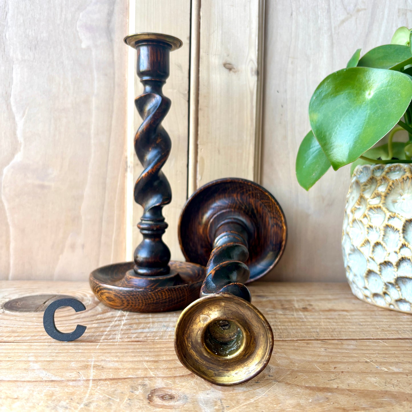 Pair of vintage candlesticks