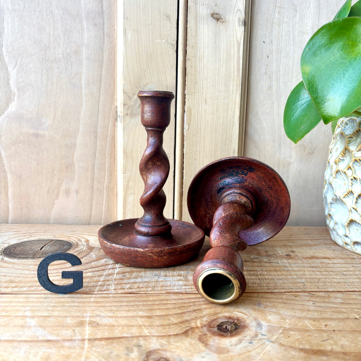 Pair of vintage candlesticks