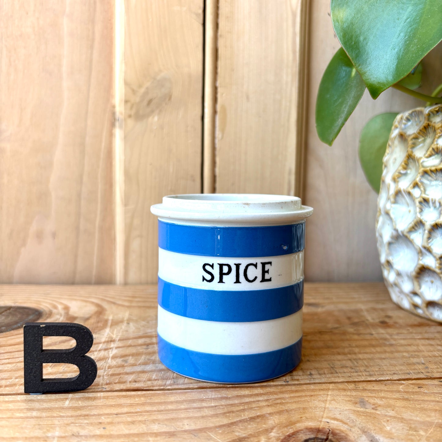 TG Green Blue and White Small Storage Jars