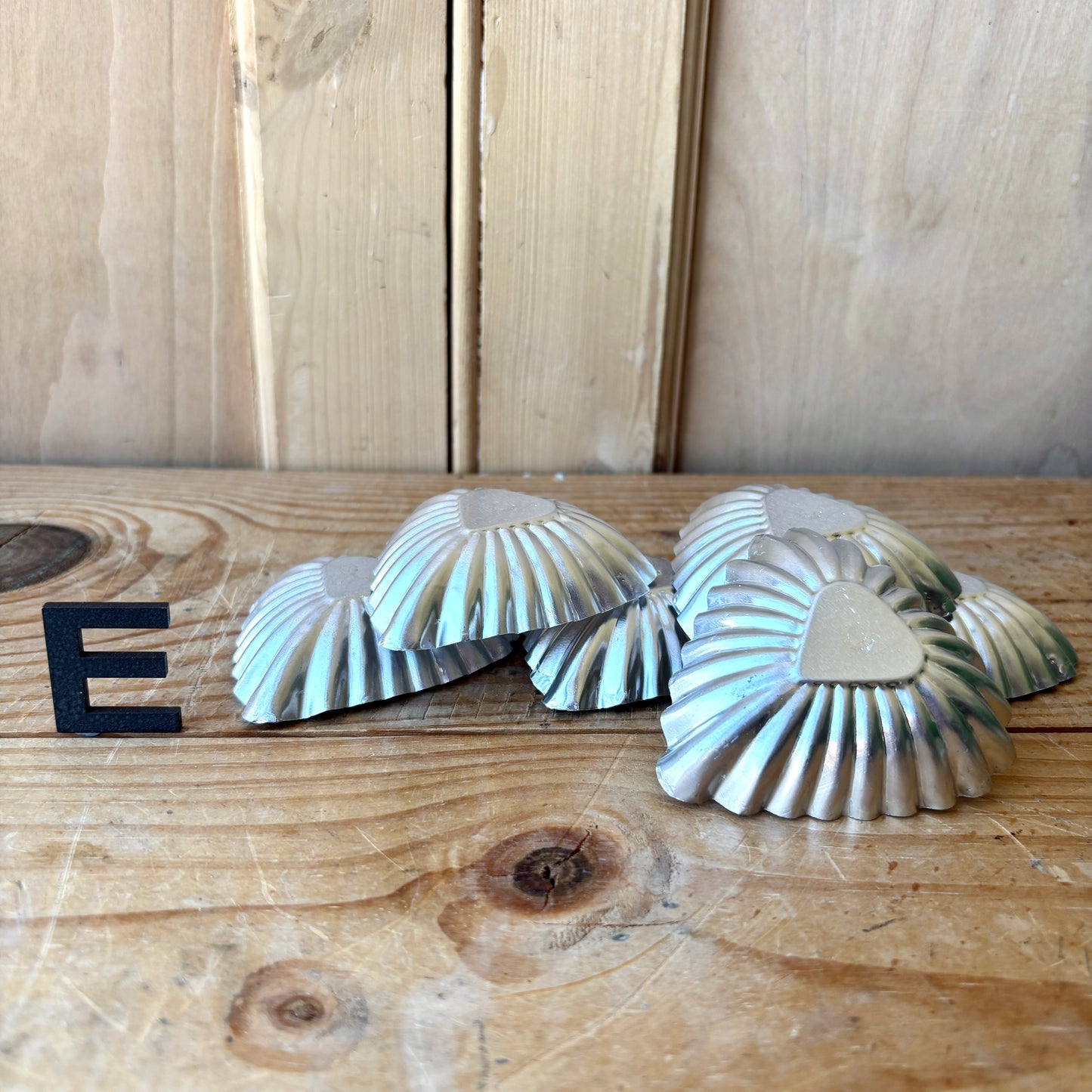 Vintage Swedish Aluminium Tart Tins/Moulds