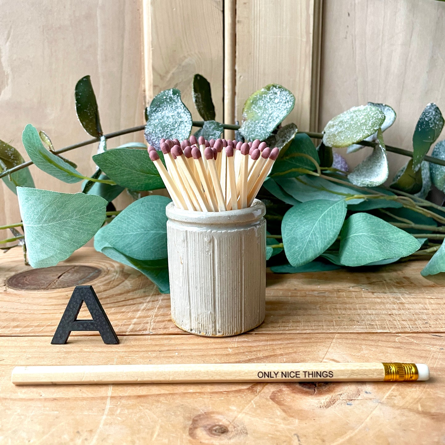 Vintage match pot