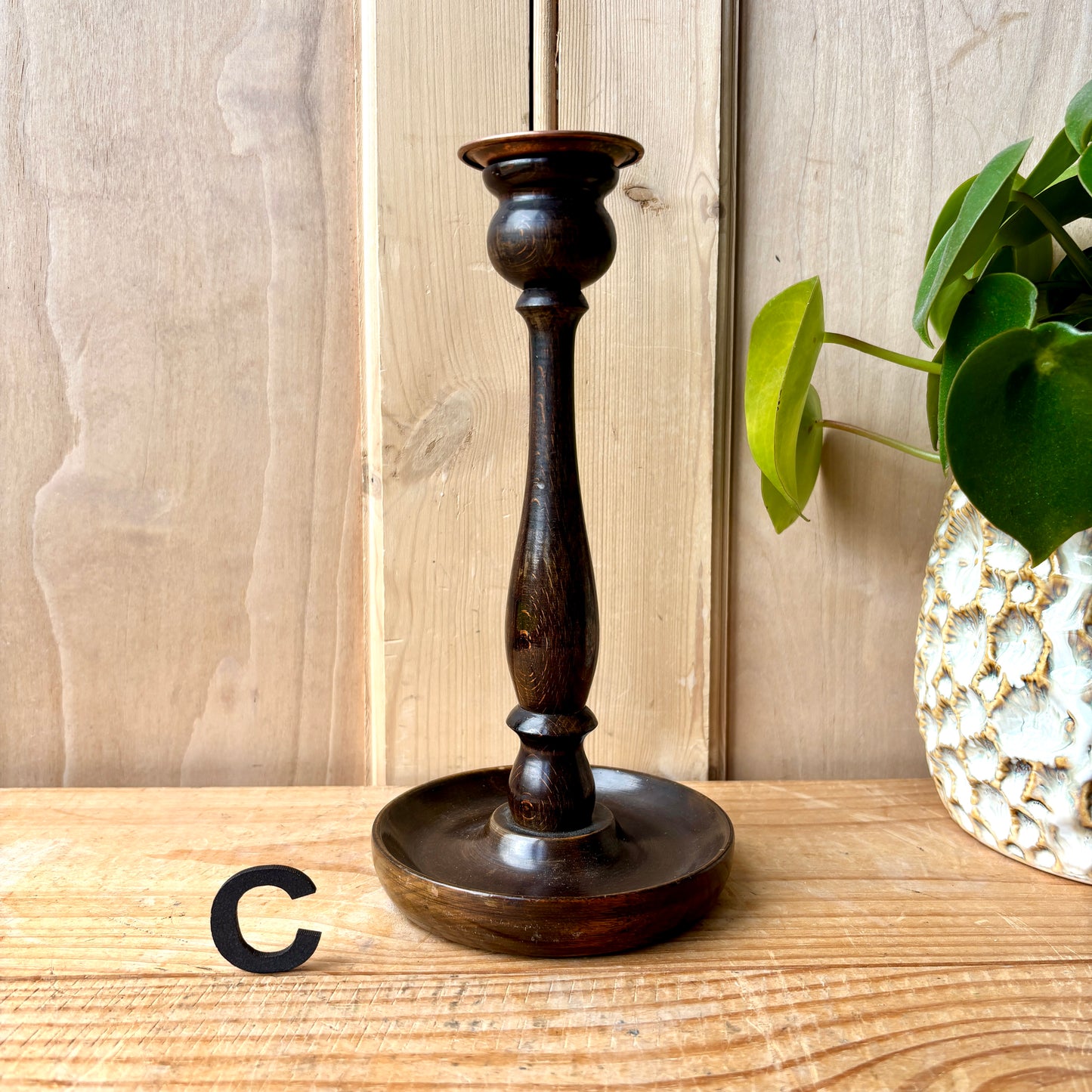 Single vintage candlesticks