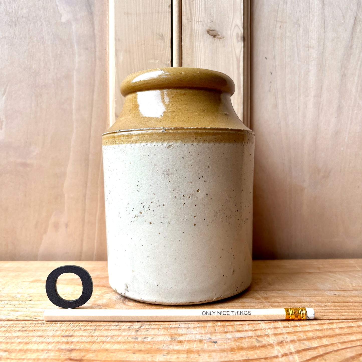 Vintage stoneware jars