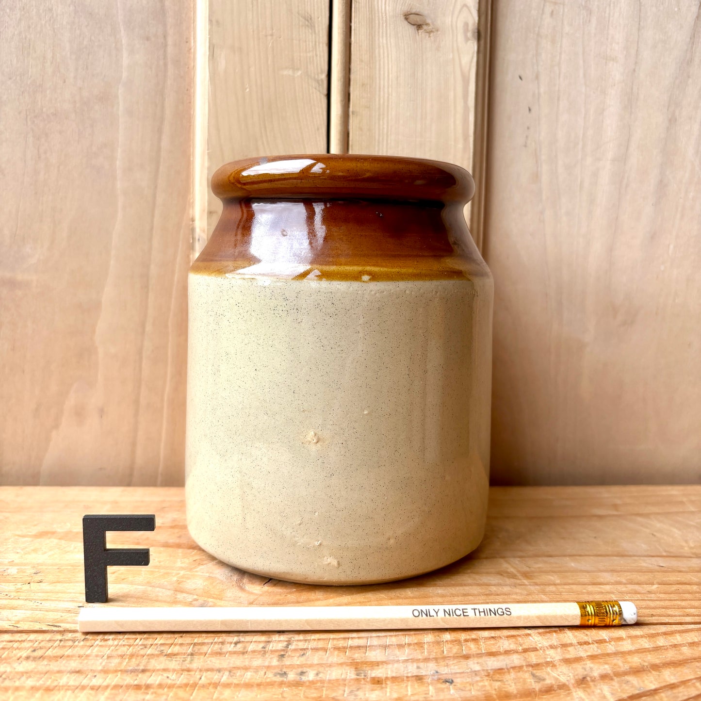 Vintage stoneware jars