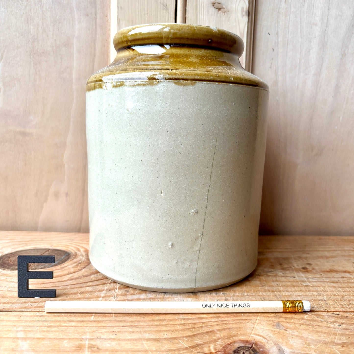 Vintage stoneware jars