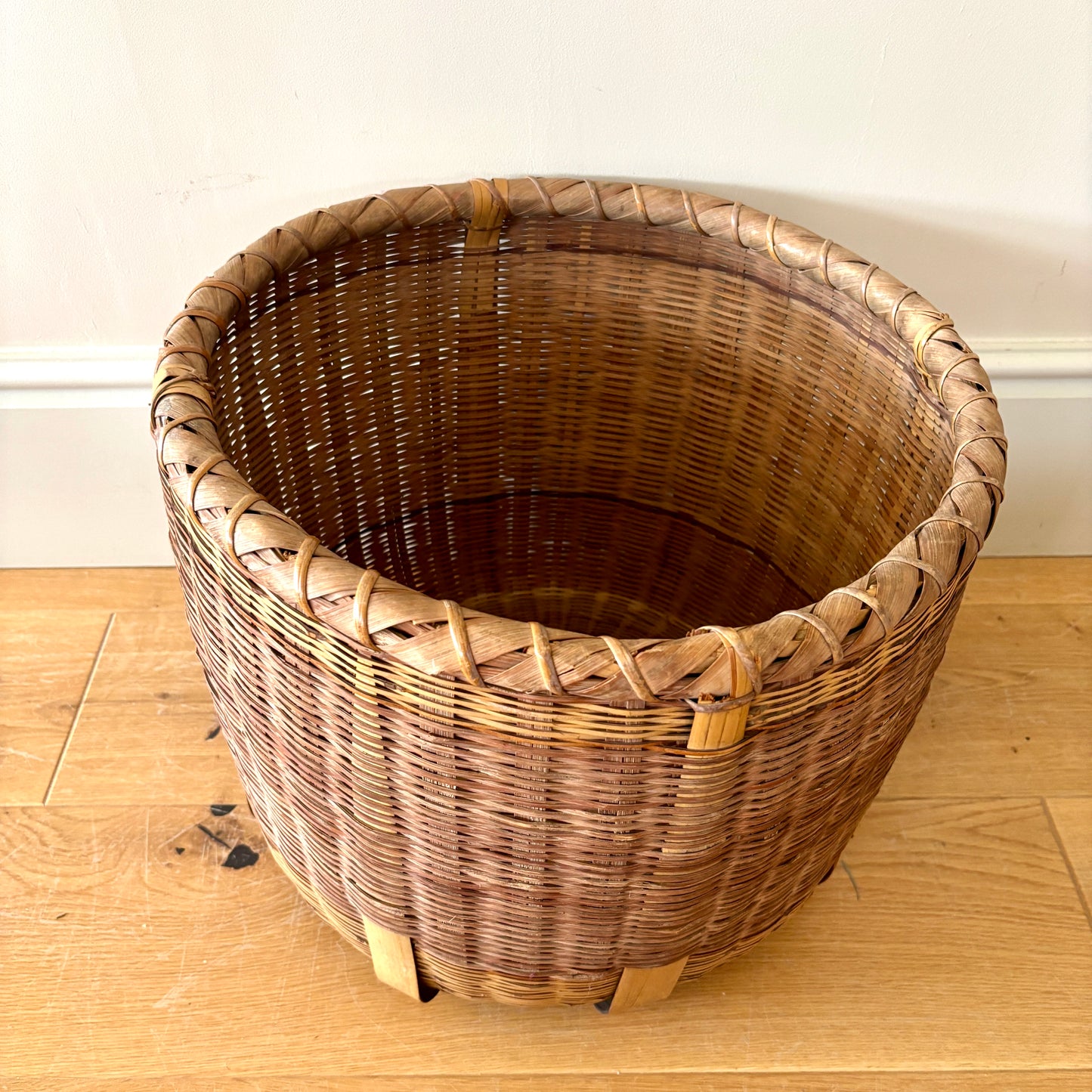 Traditional Japanese Okimono Kago (Storage Basket)