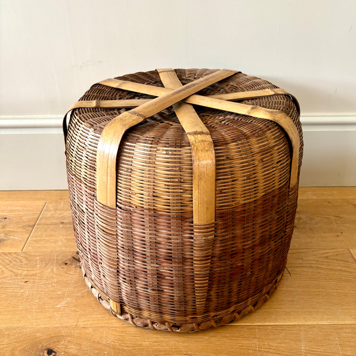 Traditional Japanese Okimono Kago (Storage Basket)
