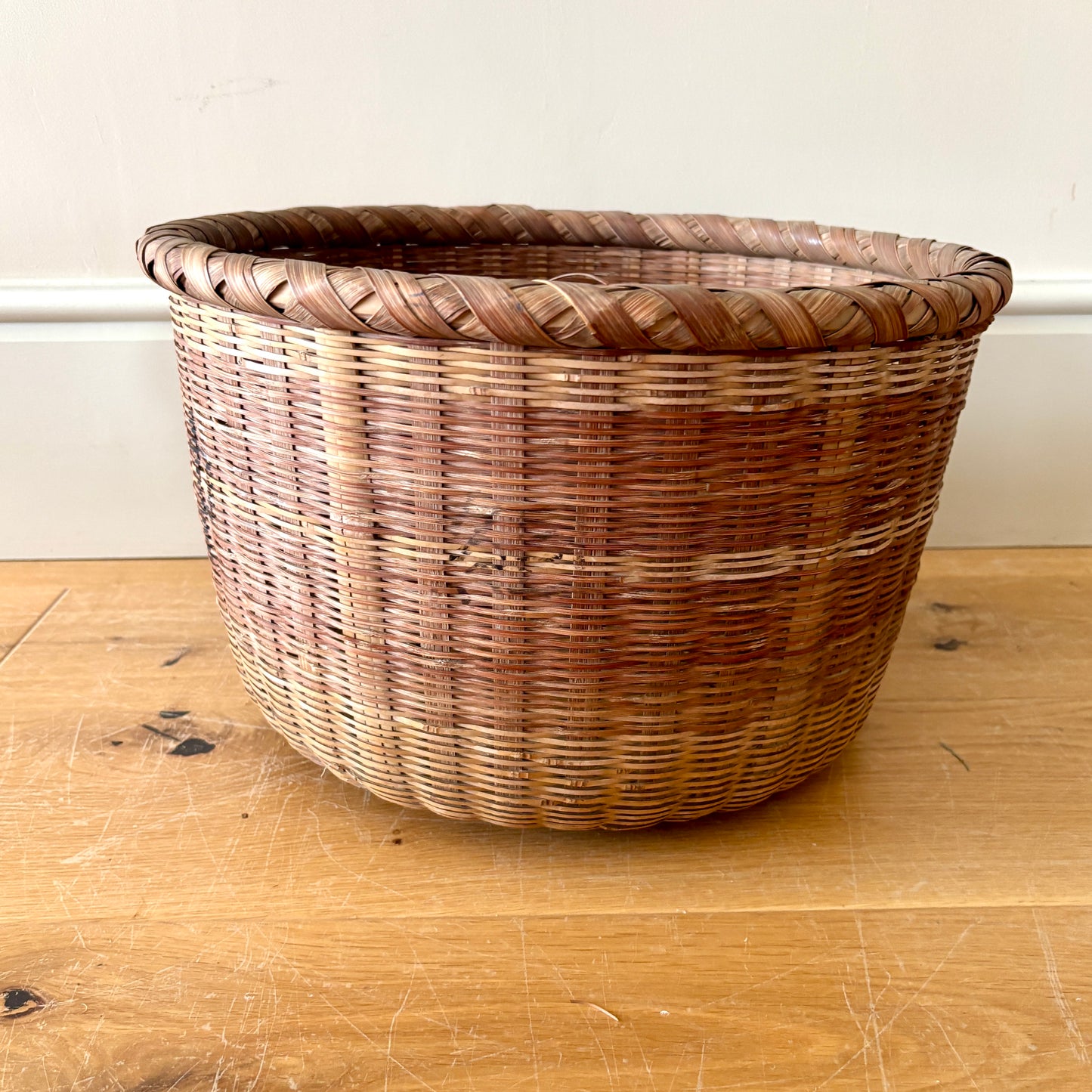 Traditional Japanese Okimono Kago (Storage Basket)