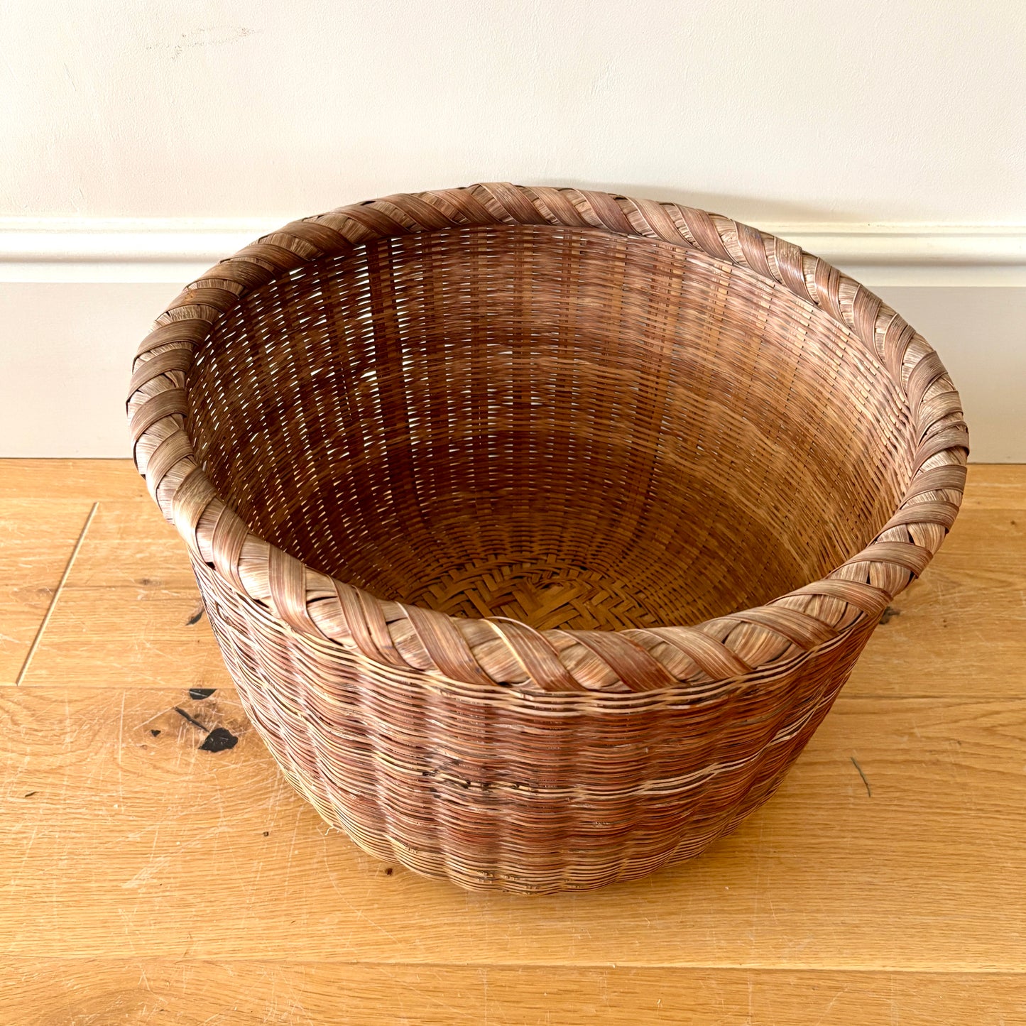 Traditional Japanese Okimono Kago (Storage Basket)