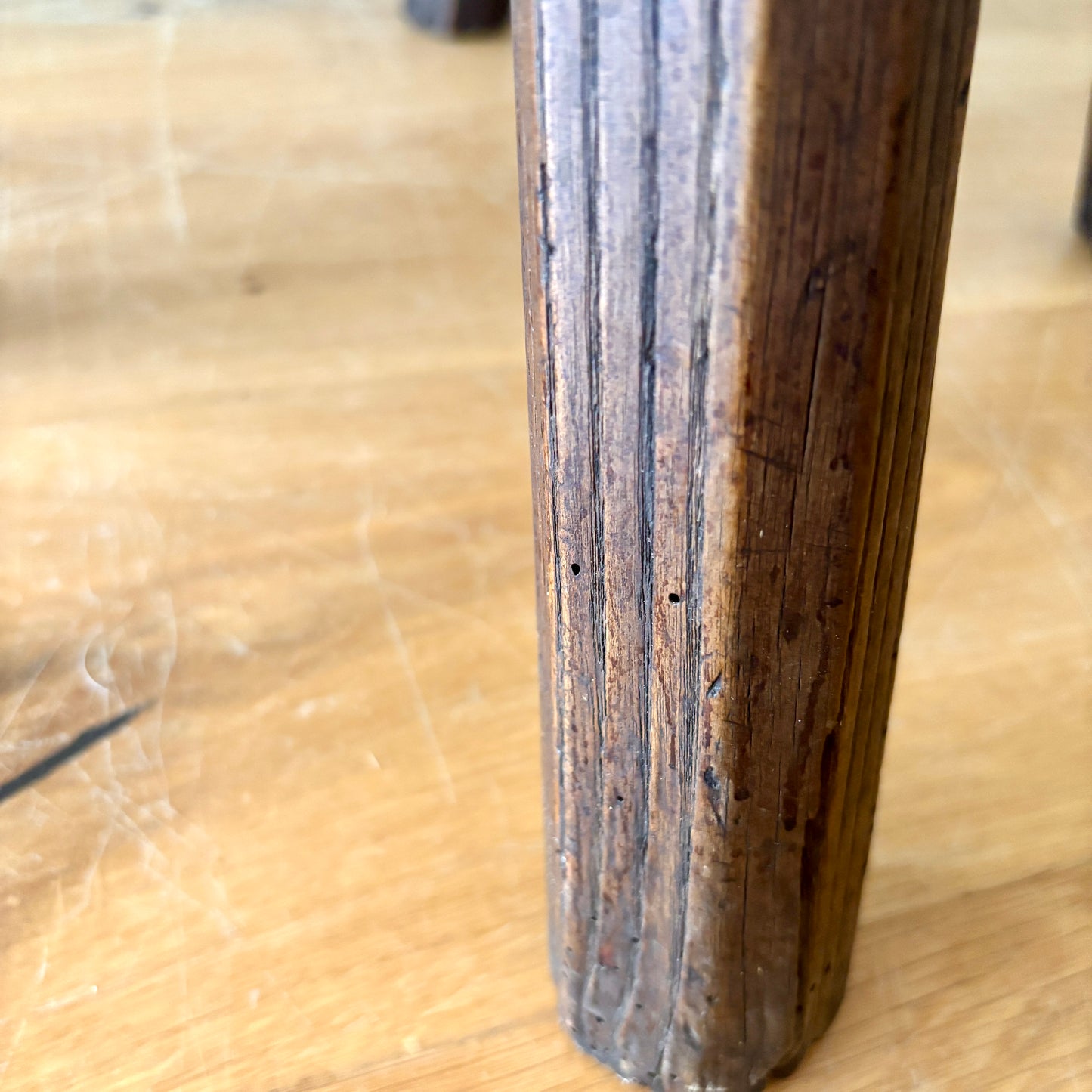 Rustic Heavy Handmade Hardwood stool