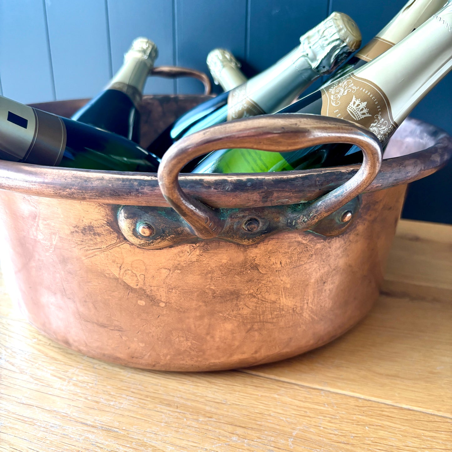 Very Large Antique French Copper Pan