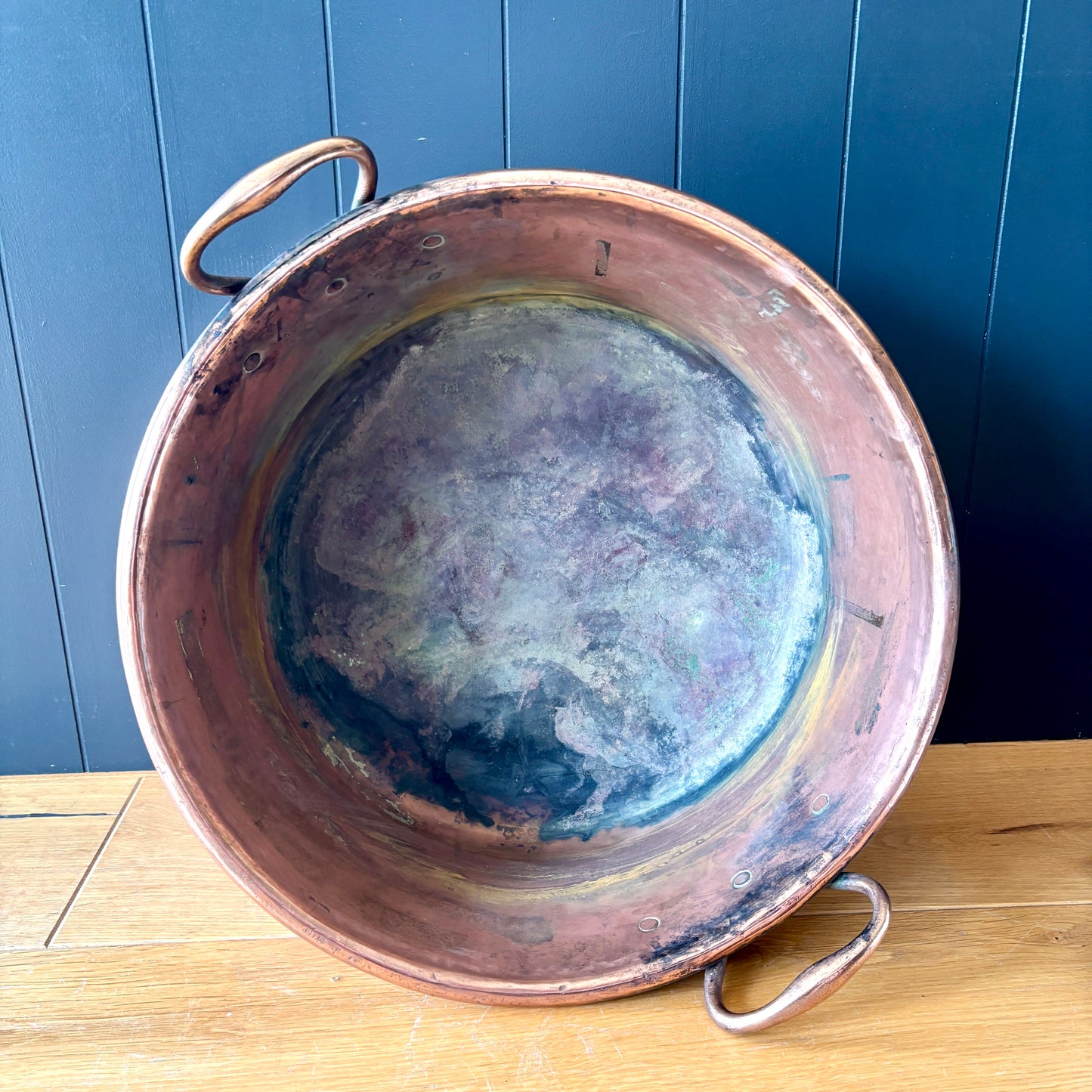 Very Large Antique French Copper Pan