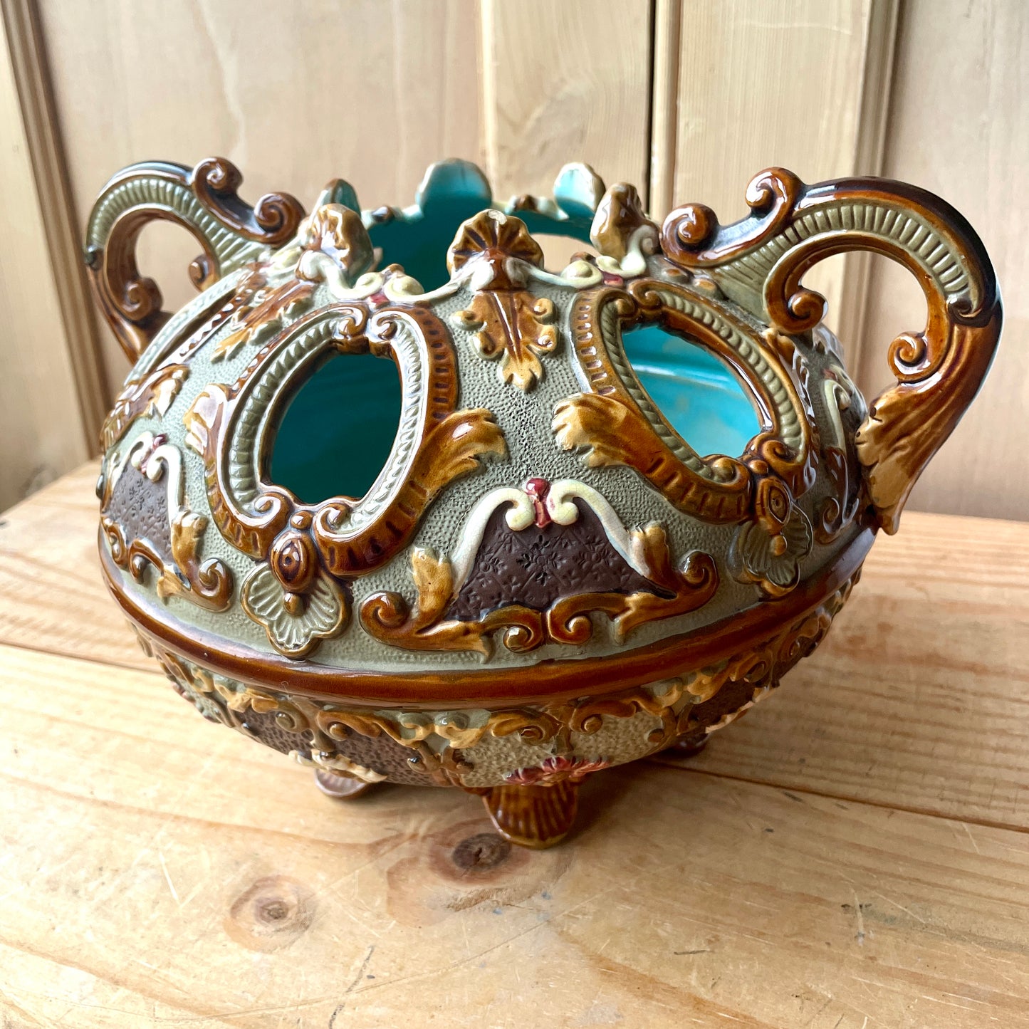 Antique Fine Majolica Centrepiece