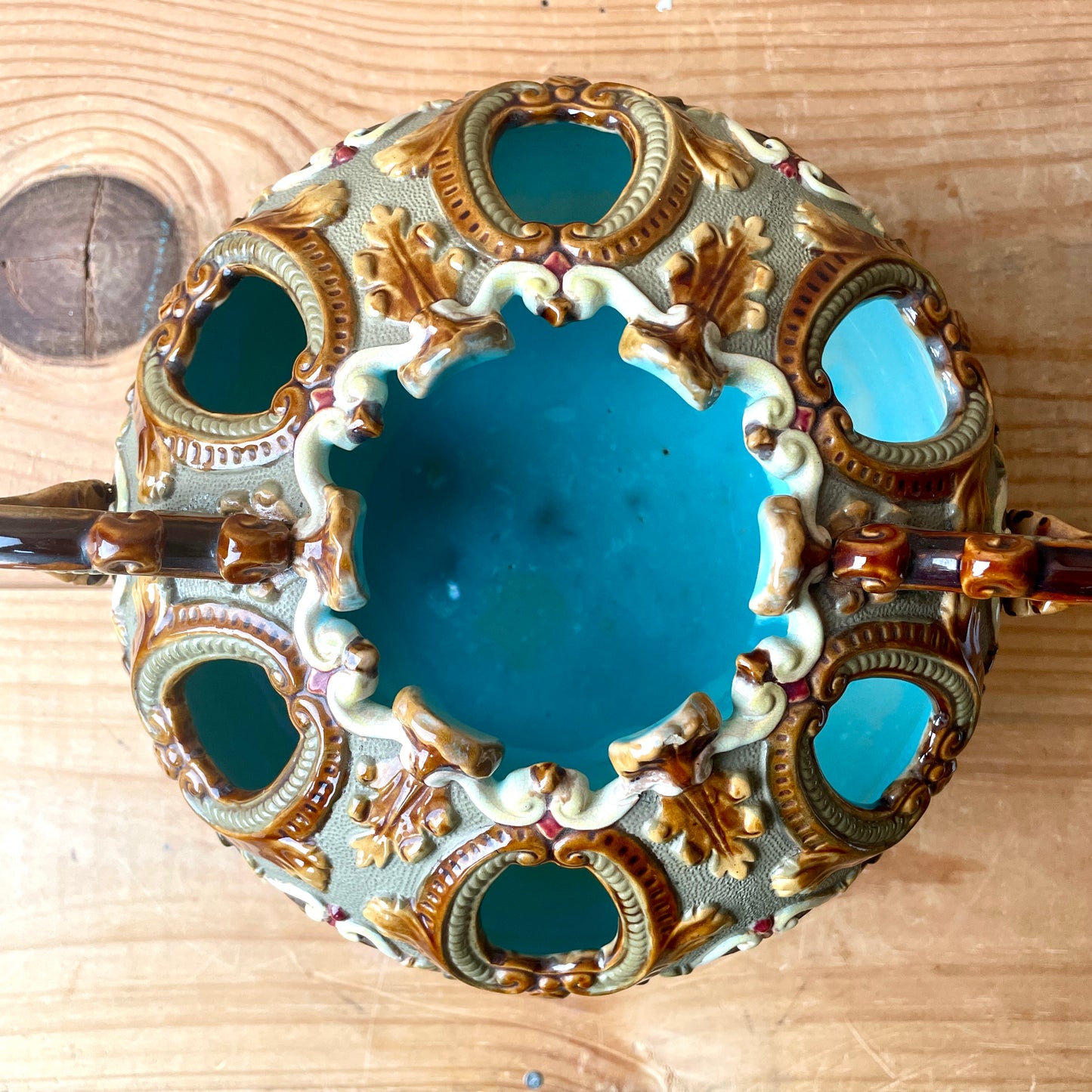 Antique Fine Majolica Centrepiece