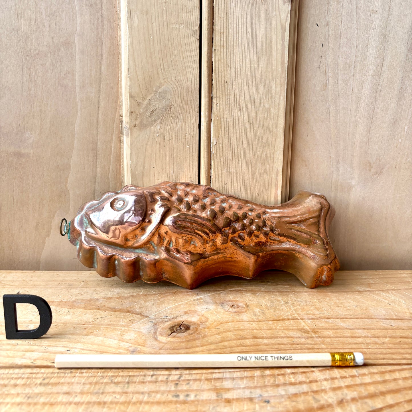 Vintage Copper fish moulds