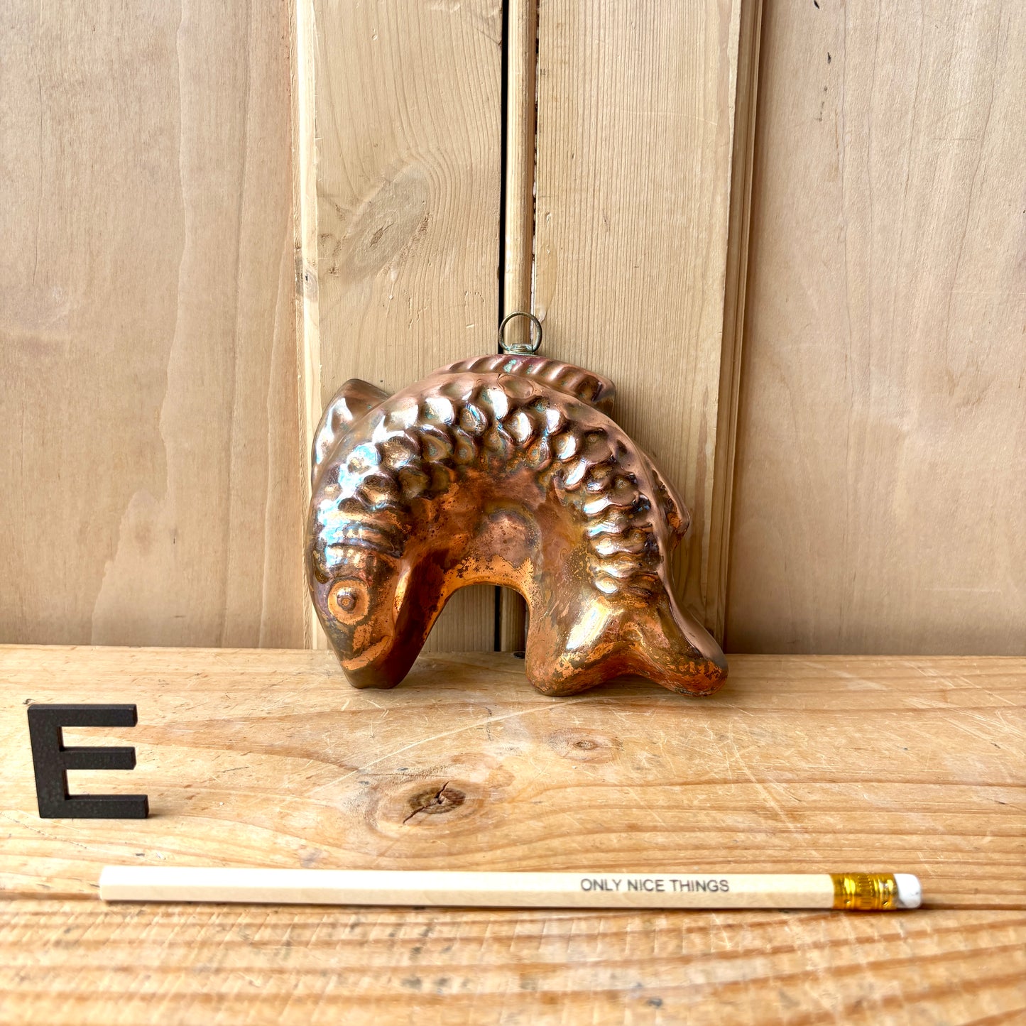 Vintage Copper fish moulds