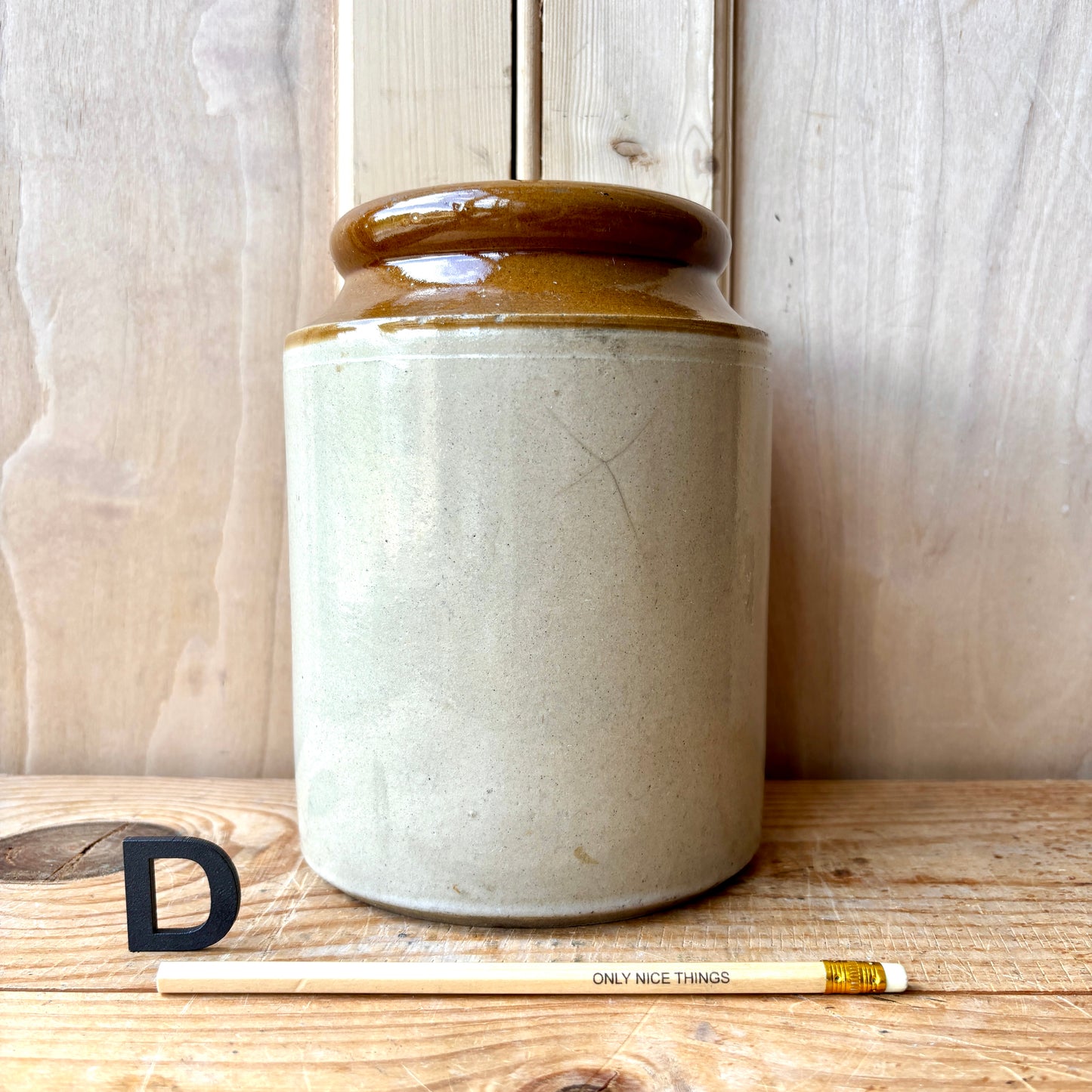 Vintage stoneware jars
