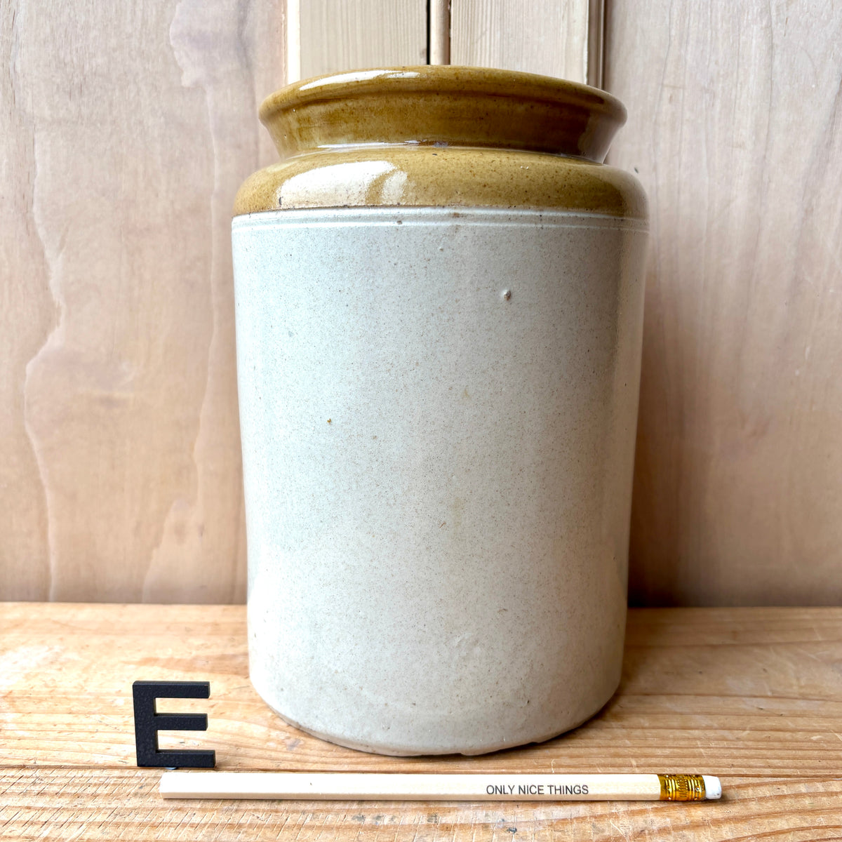 Vintage stoneware jars