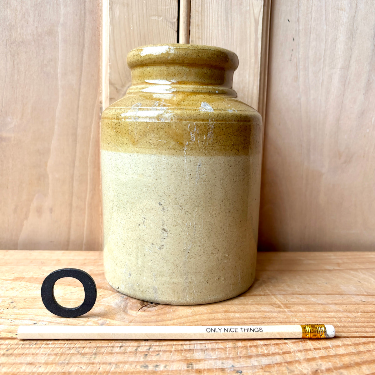 Vintage stoneware jars