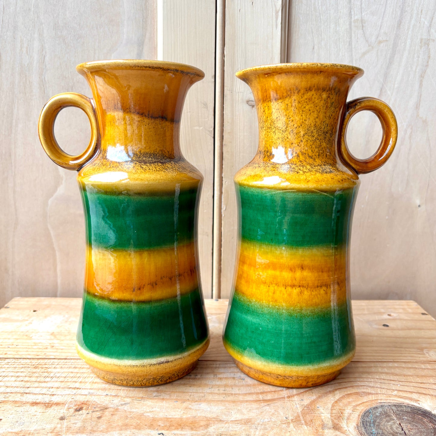 Pair of West German Ubelacker-Keramik Vases