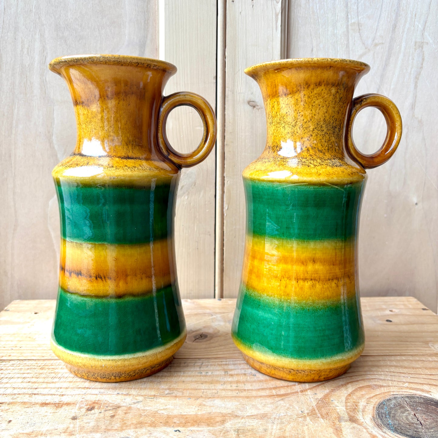 Pair of West German Ubelacker-Keramik Vases