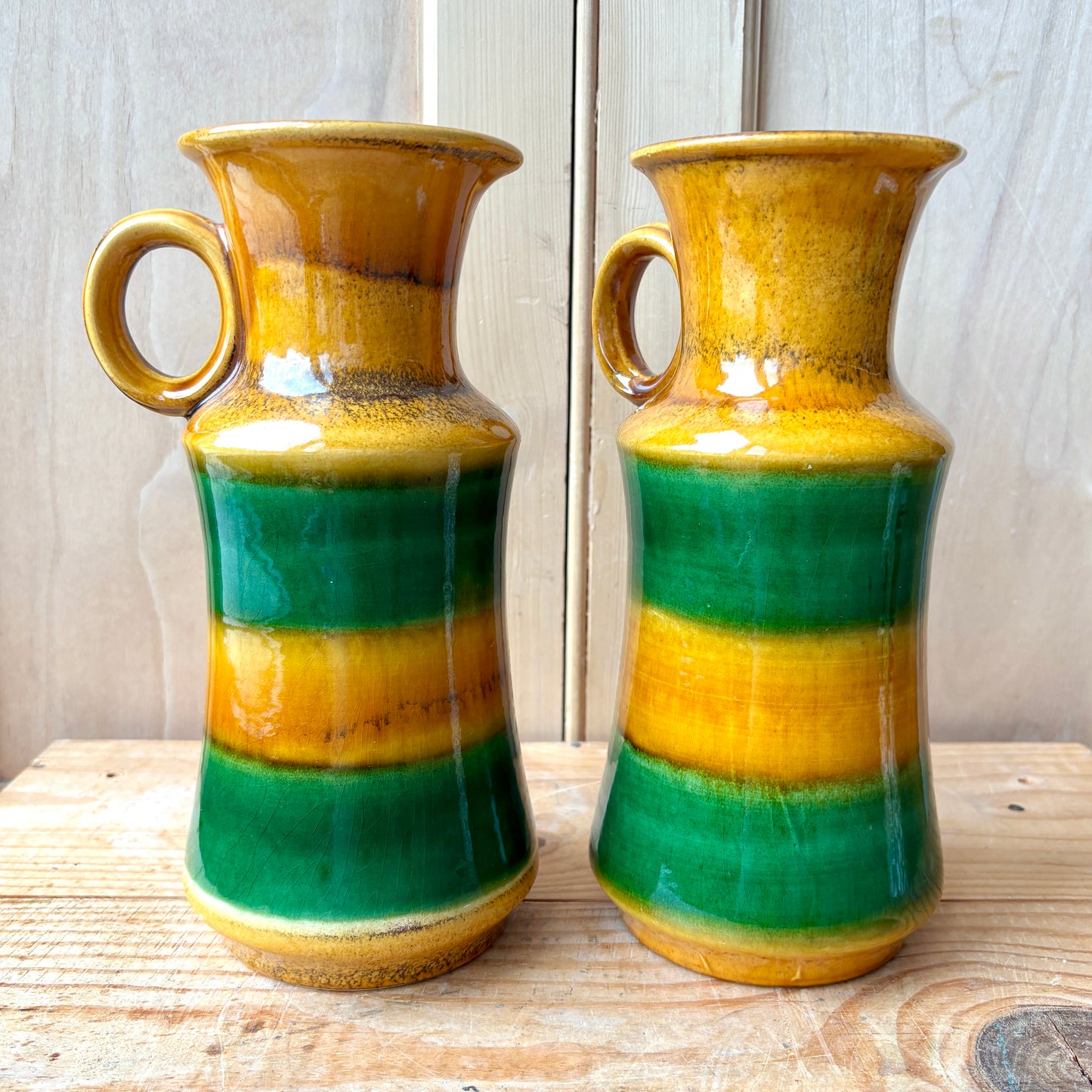 Pair of West German Ubelacker-Keramik Vases