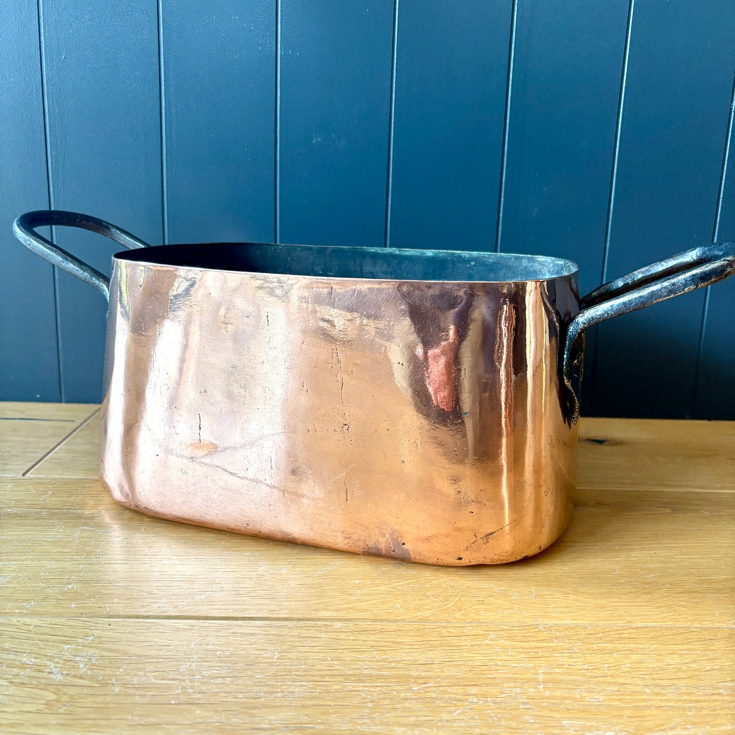 Antique French Copper Daubiere, Copper Pot