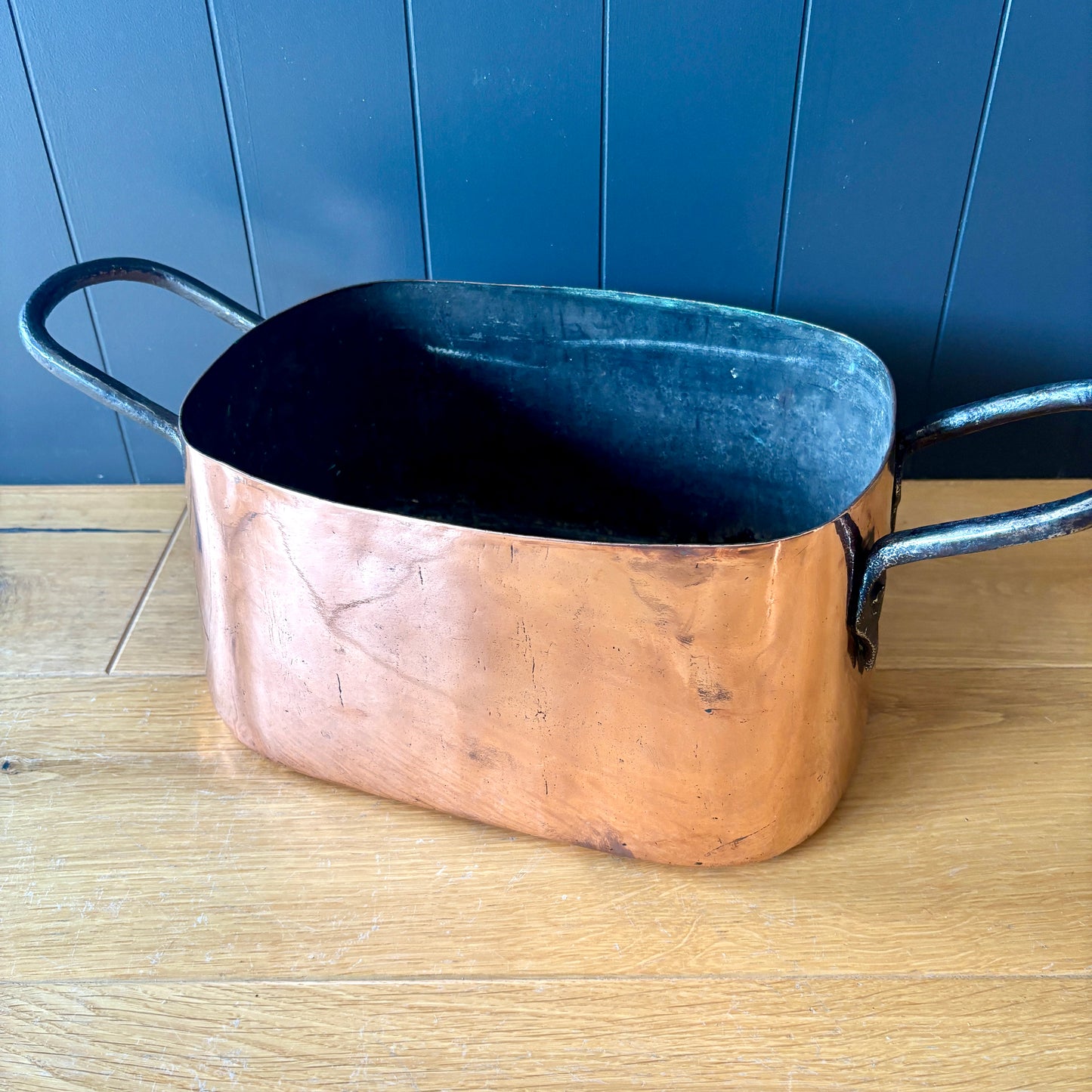 Antique French Copper Daubiere, Copper Pot