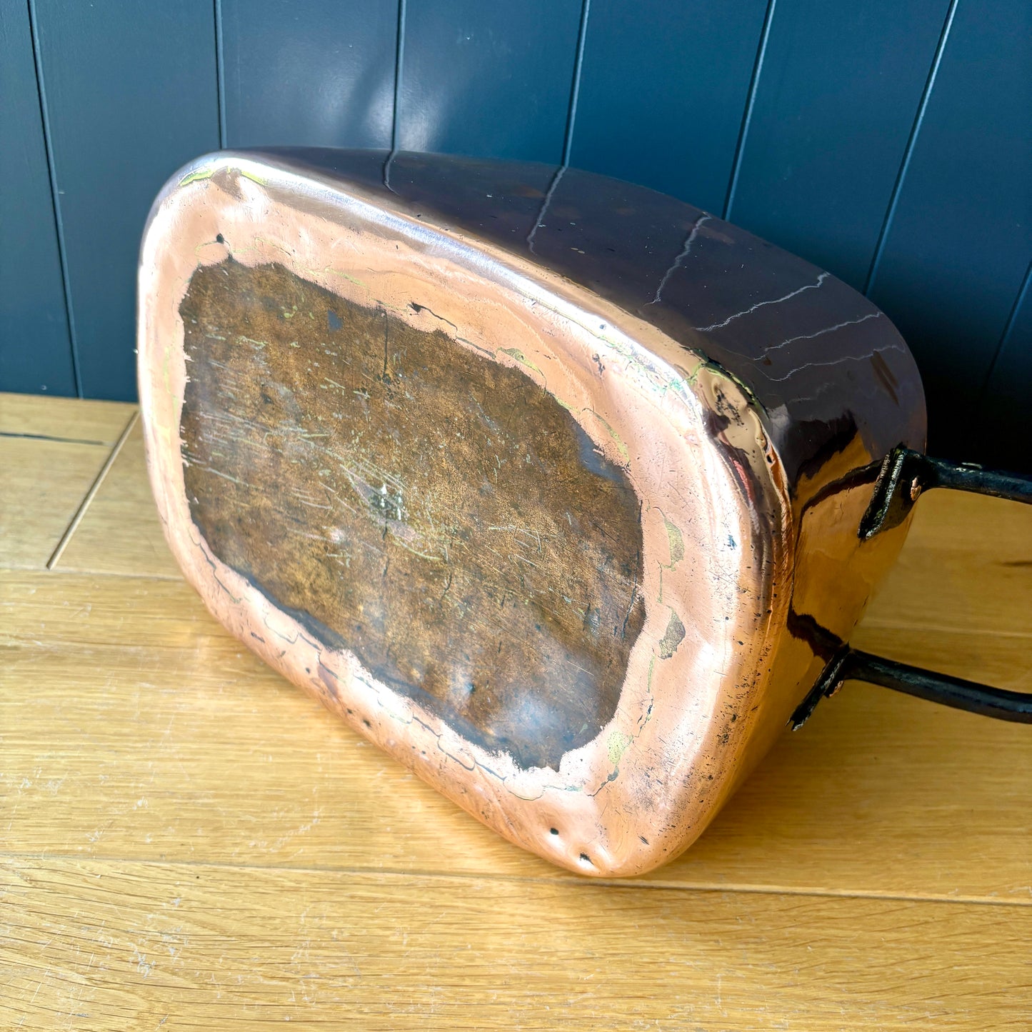 Antique French Copper Daubiere, Copper Pot