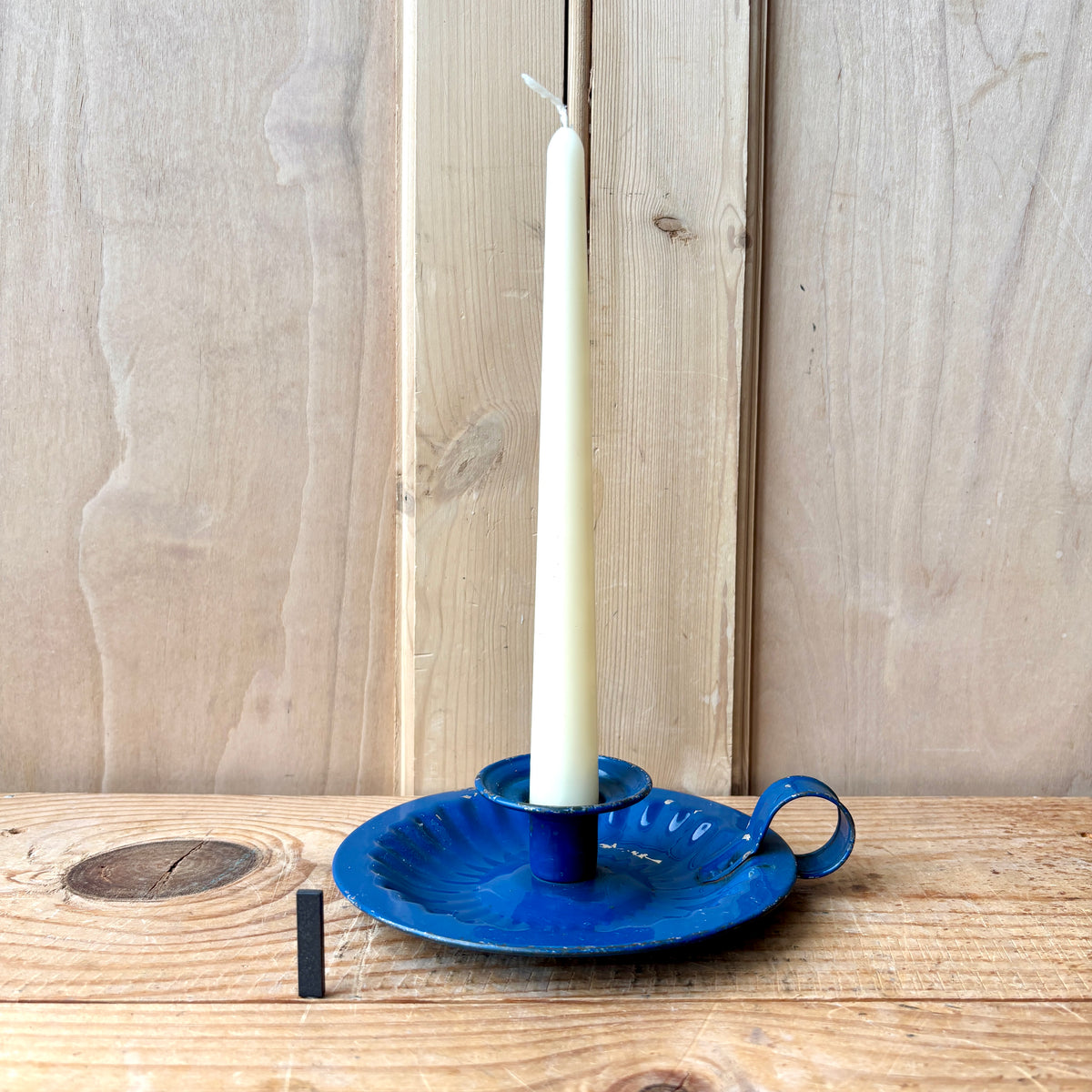 Vintage enamel candle holders