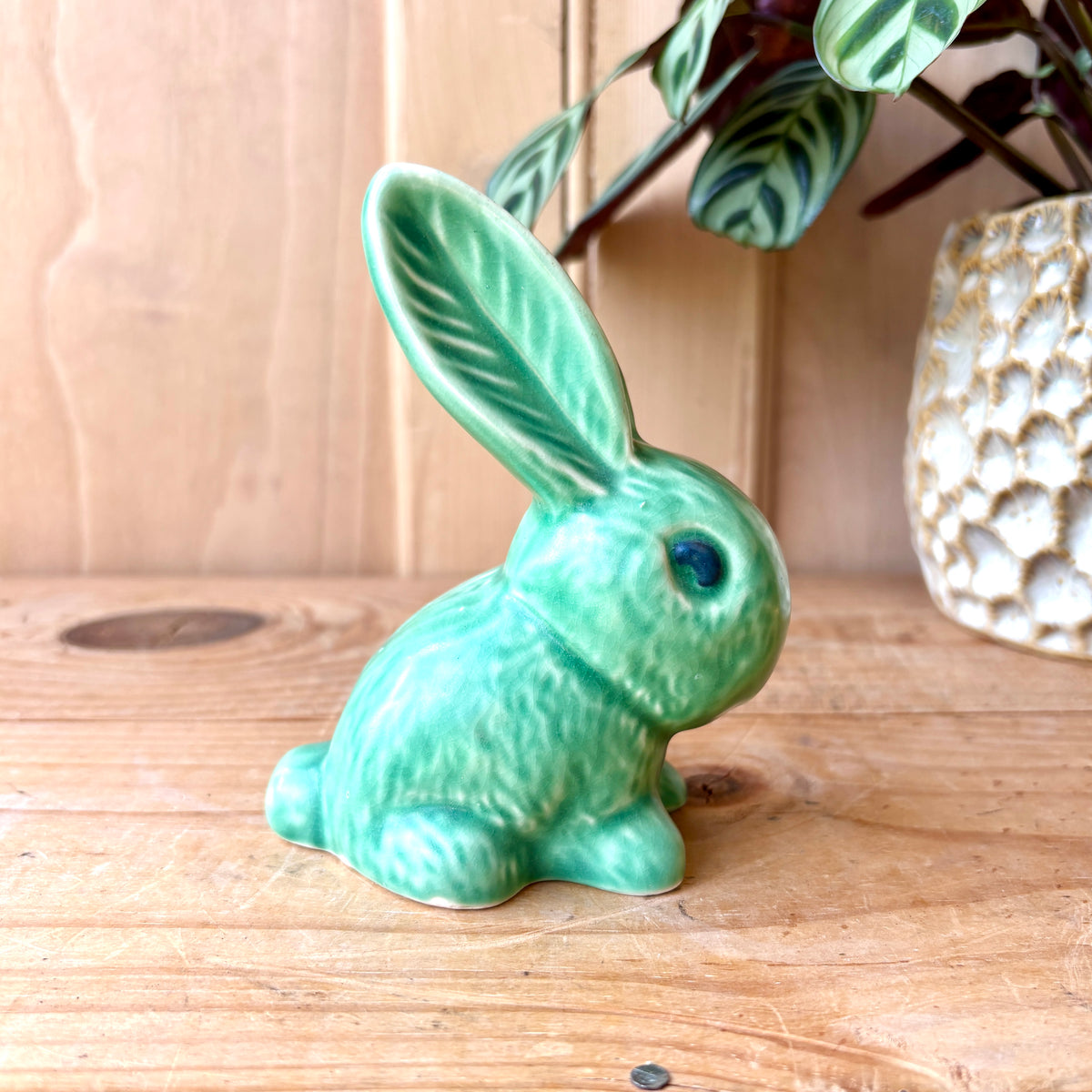 Vintage SylvaC Green Bunny Rabbit model 990