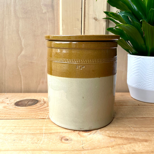 Vintage Stoneware Tobacco Jar