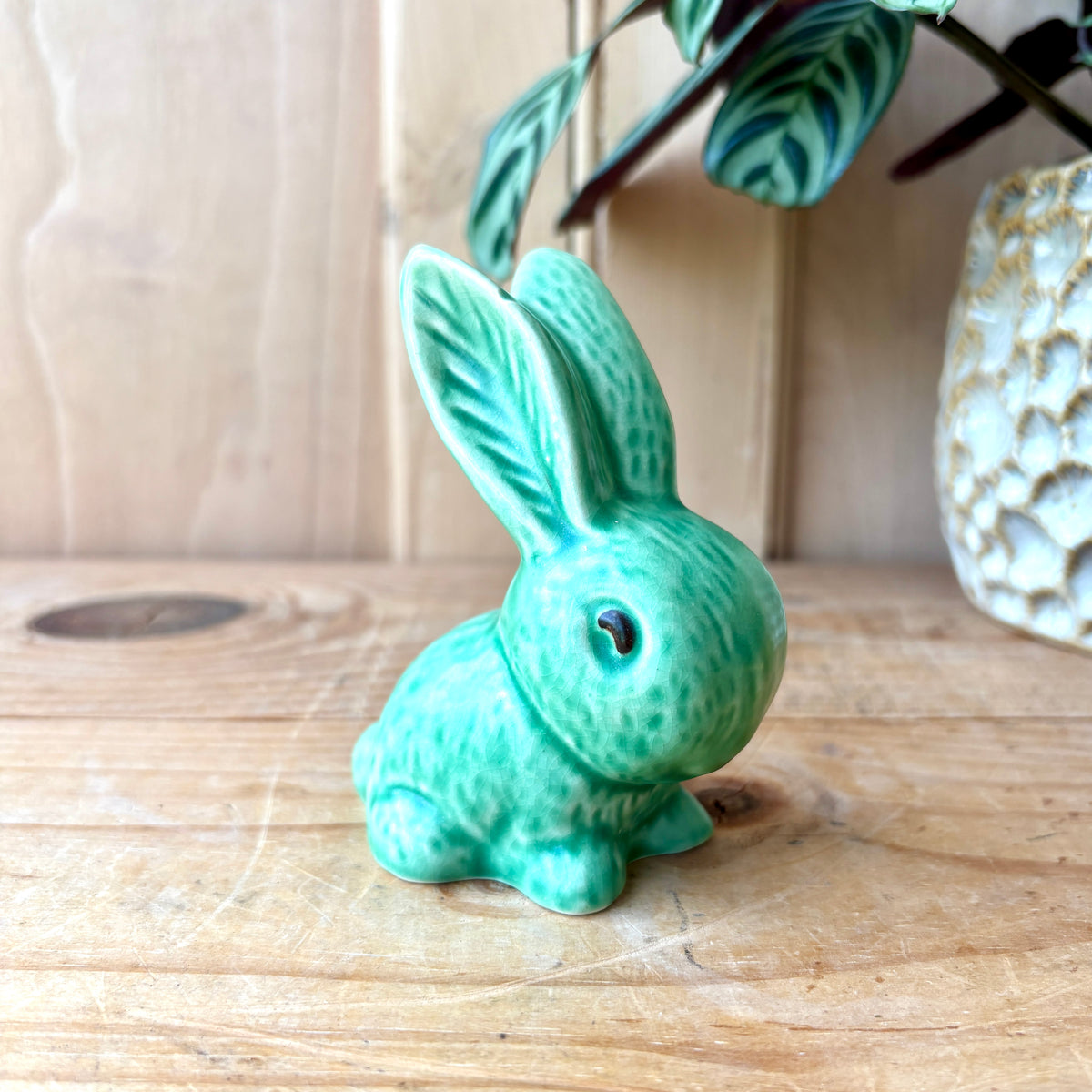 Vintage Sylvac Green Bunny Rabbit model 1067