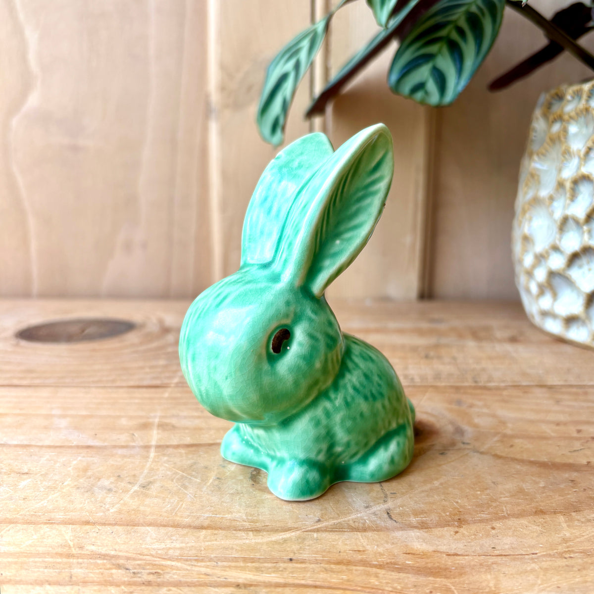 Vintage Sylvac Green Bunny Rabbit model 1067