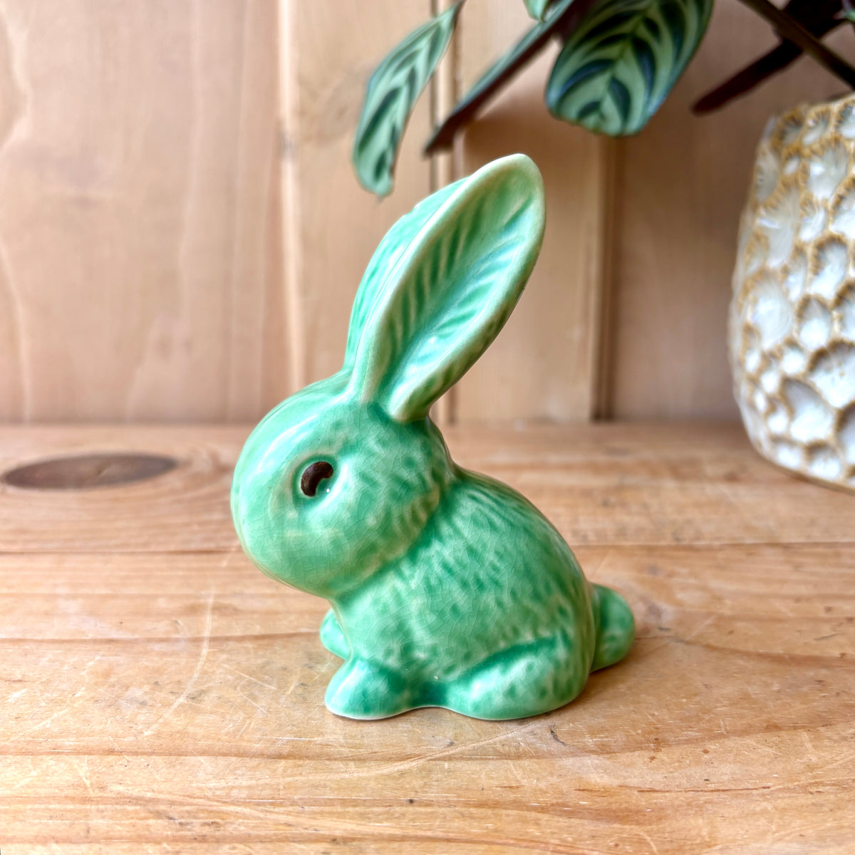 Vintage Sylvac Green Bunny Rabbit model 1067