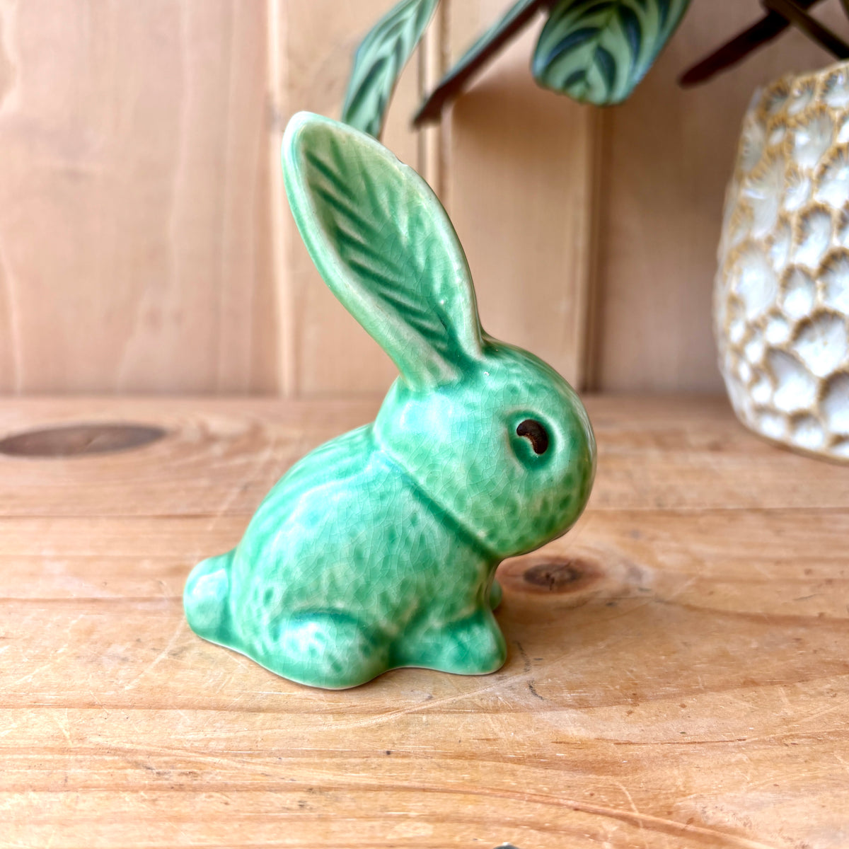 Vintage Sylvac Green Bunny Rabbit model 1067
