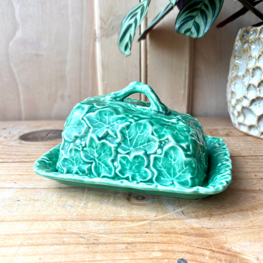 Vintage SylvaC Ivy Pattern Butter Dish model 2088