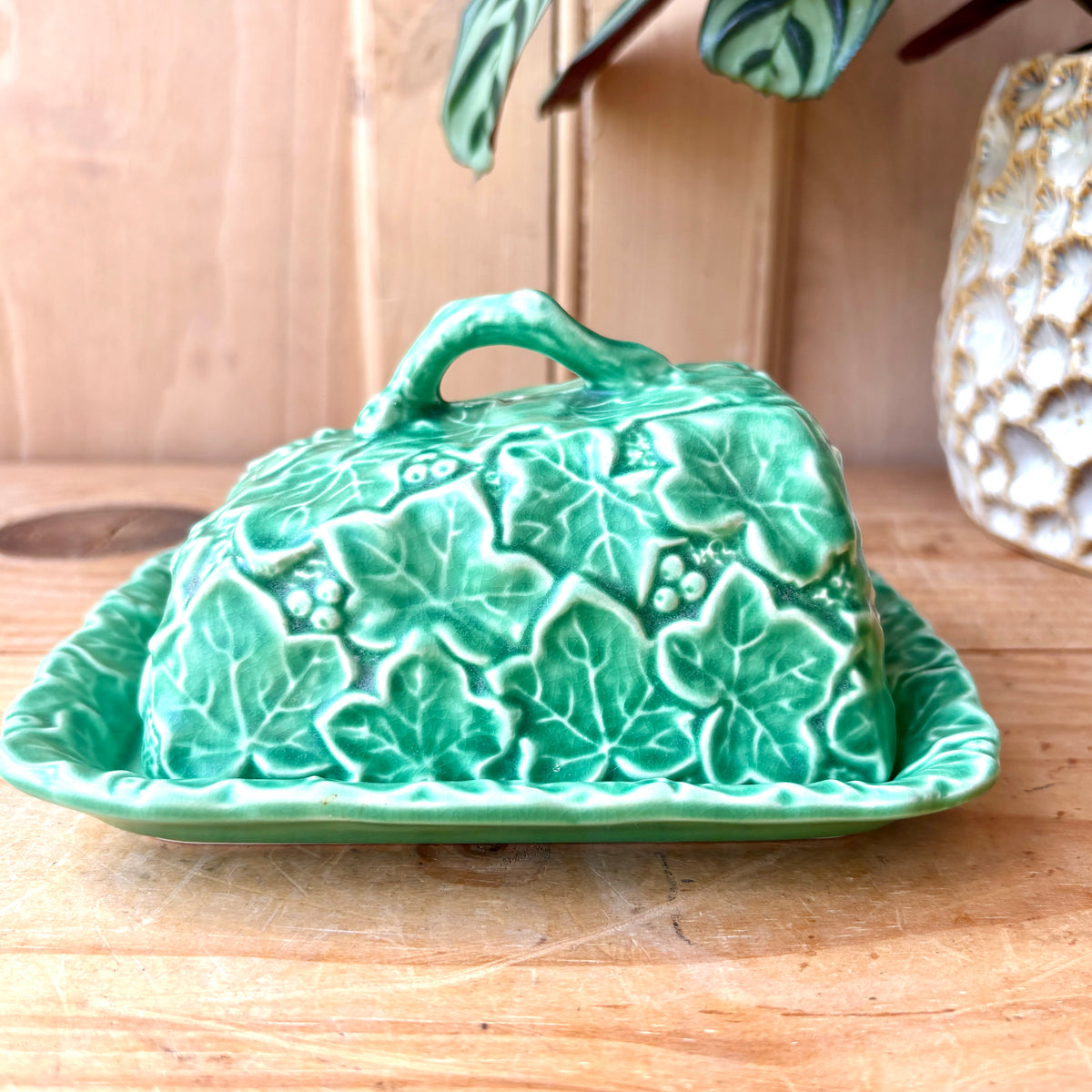 Vintage SylvaC Ivy Pattern Butter Dish model 2088