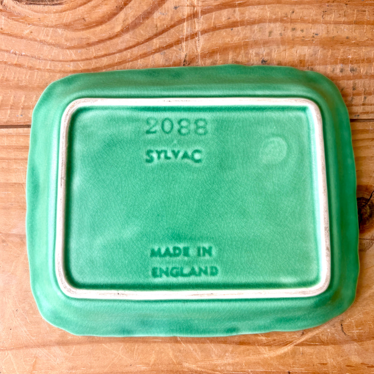 Vintage SylvaC Ivy Pattern Butter Dish model 2088