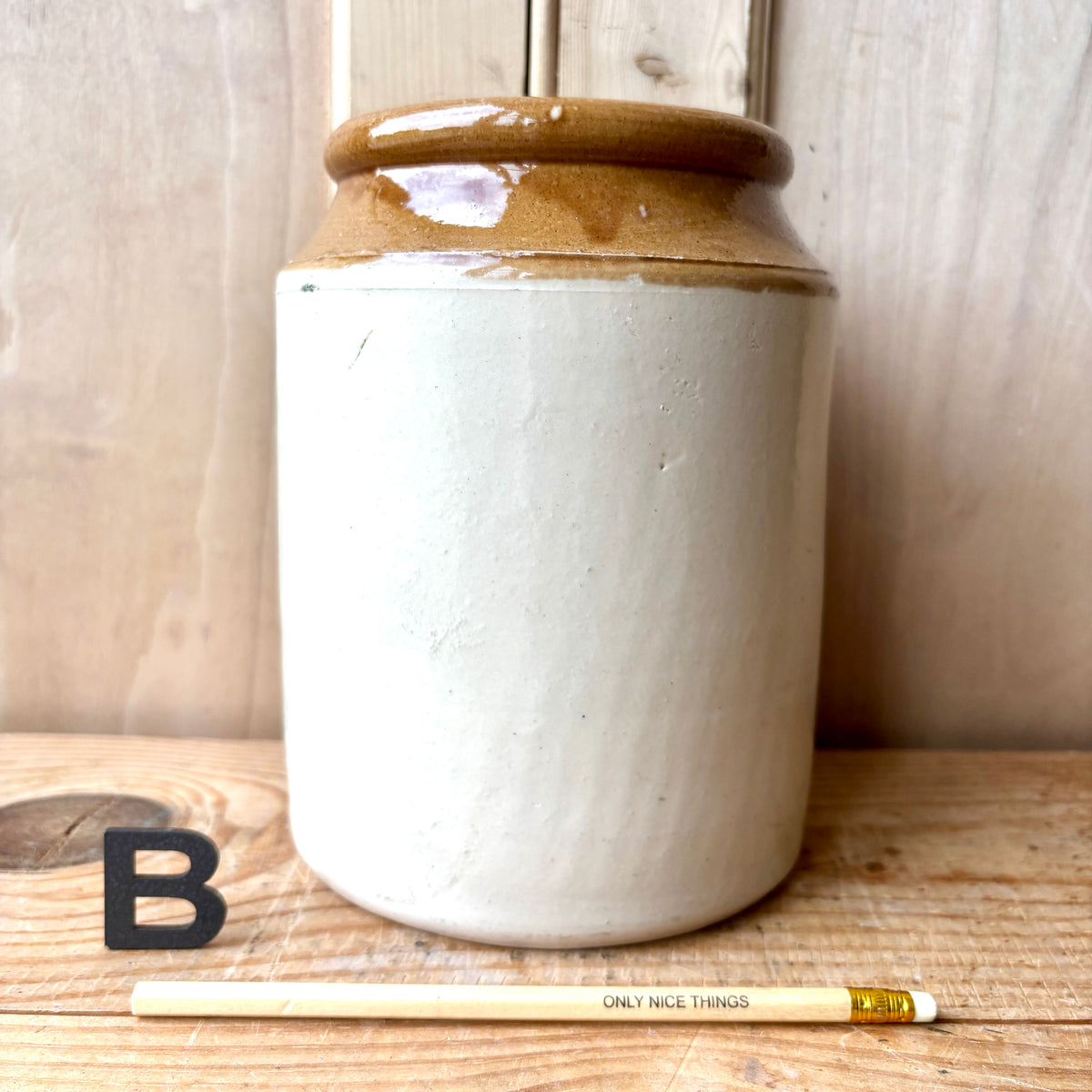 Vintage stoneware jars